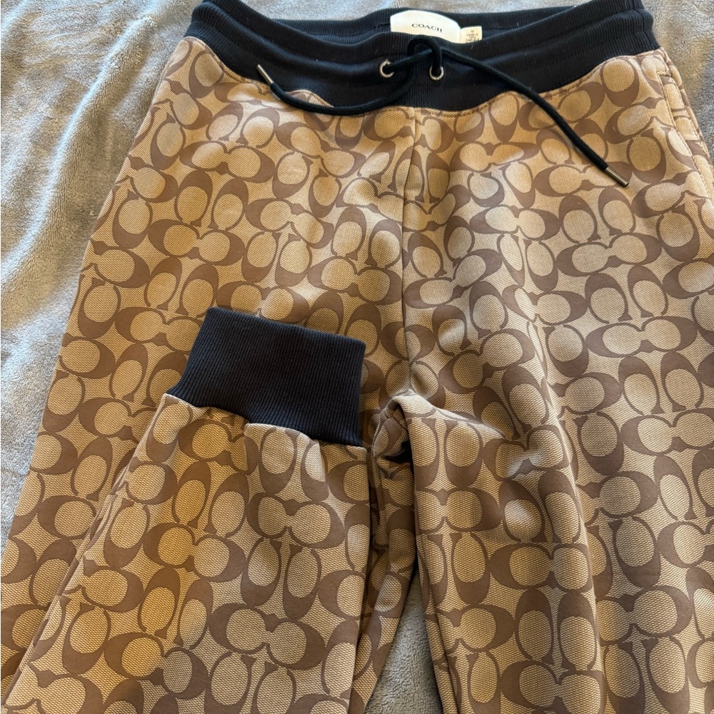 Coach Brown Patterned Joggers